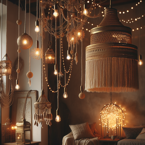 Weaving Boho Glow: Macrame, Rattan, and Fairy Lights for Cozy Vibes