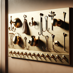 Hooked on Elegance: Brushed Brass Wall Hooks for Effortless Style