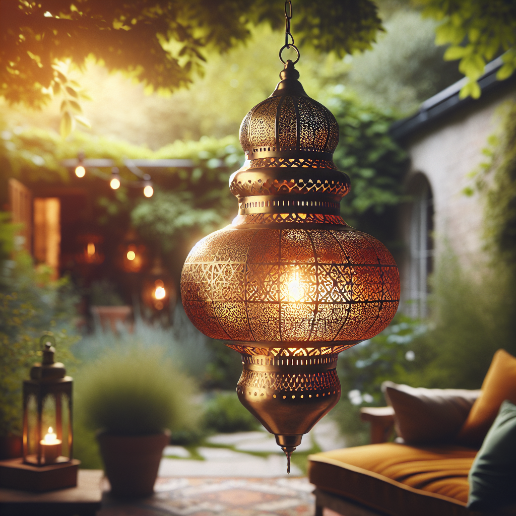 Moroccan Moonlight: Boho Weatherproof Pendants for Enchanting Gardens
