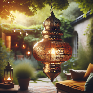 Moroccan Moonlight: Boho Weatherproof Pendants for Enchanting Gardens