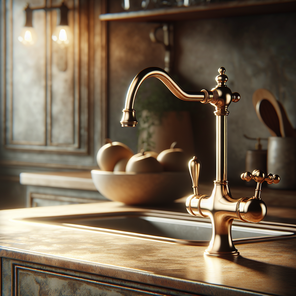 Discover the Charm of brass kitchen tapware at Boho Prime
