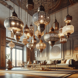 Marrakech Magic: Authentic Moroccan Ceiling Lights by BohoPrime