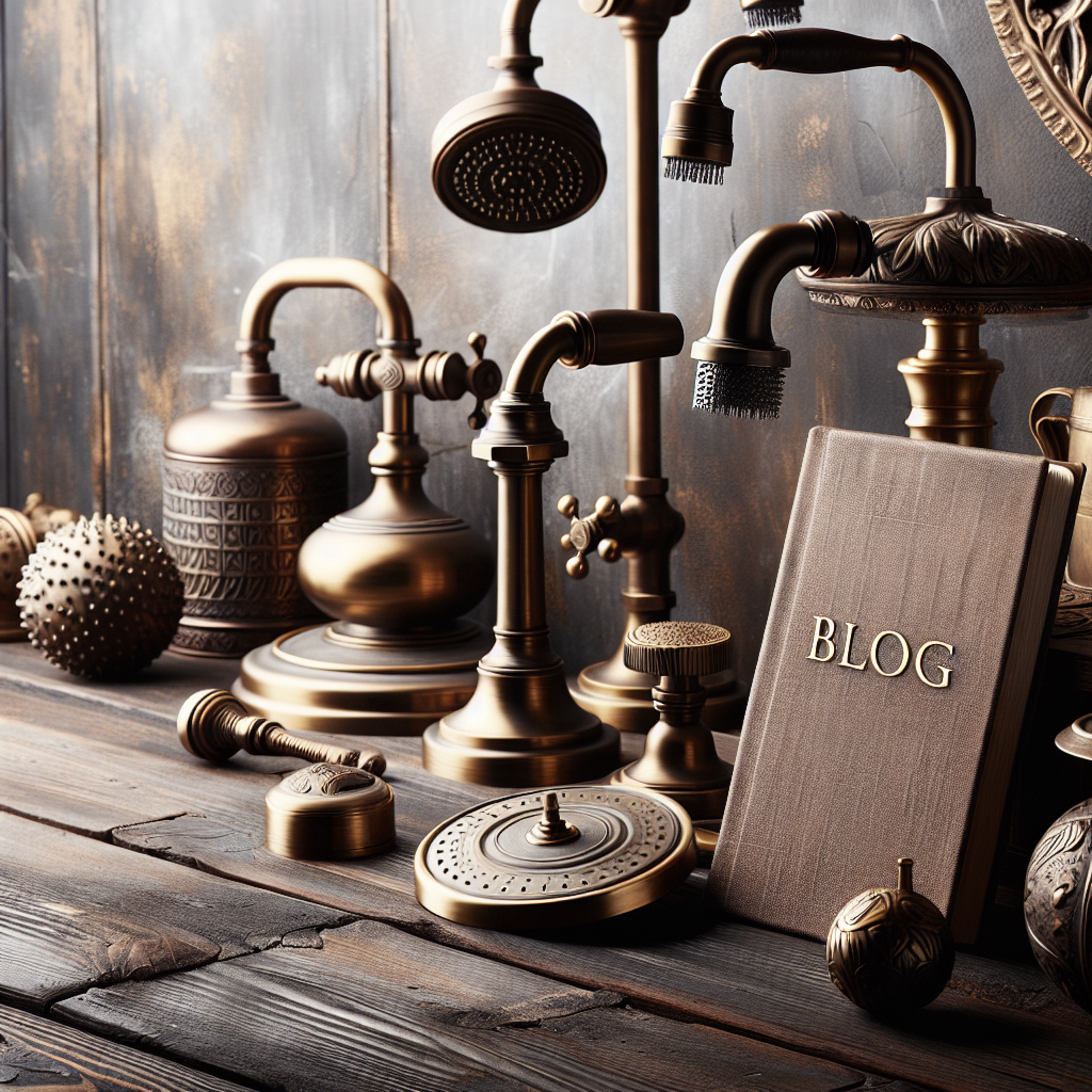 Bronze Rainfall Reverie: Vintage Shower Heads for a Spa-Like Sanctuary