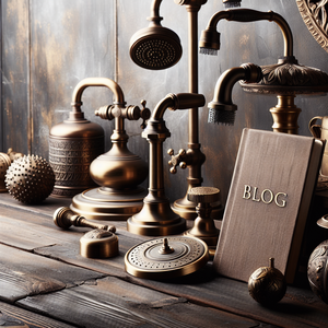 Bronze Rainfall Reverie: Vintage Shower Heads for a Spa-Like Sanctuary