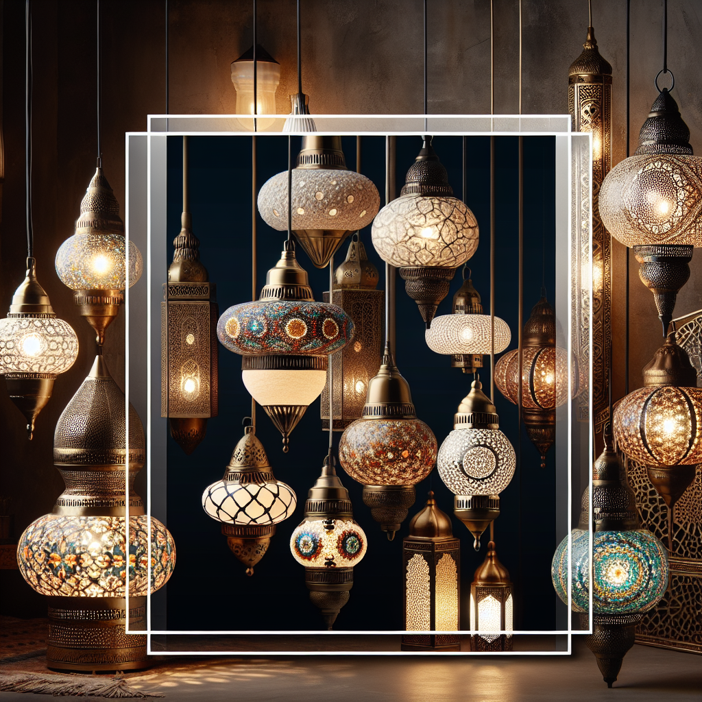 Mosaic Mirage: Artisan Middle Eastern Pendant Lights Weaving Warmth and Culture