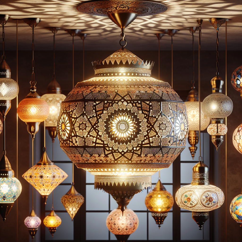 Discover Bohemian Spaces with Moroccan Glass Chandeliers and Lighting