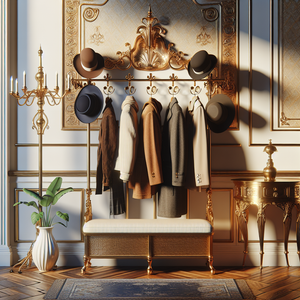 Gilded Grace: Vintage Brass Coat Racks to Elevate Your Entryway