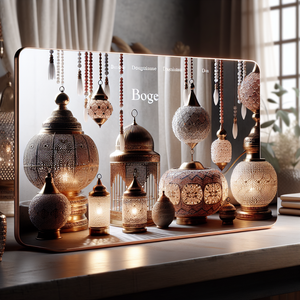 Shimmering Splendor: Moroccan Beaded Lamps in Bohemian Style