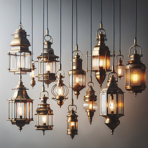 Gleaming Nostalgia: Brass Lantern Pendants for Cozy Elegance