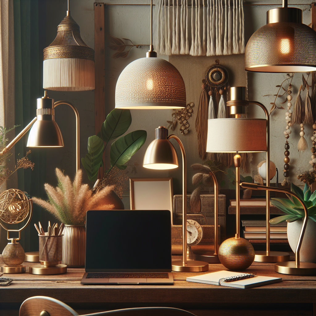 Boho Radiance: Chic Desk Lamps to Elevate Your Workspace