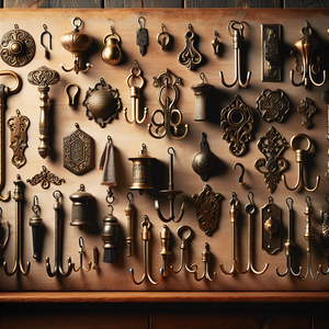 Echoes of Elegance: Vintage Brass Hooks for Timeless Charm