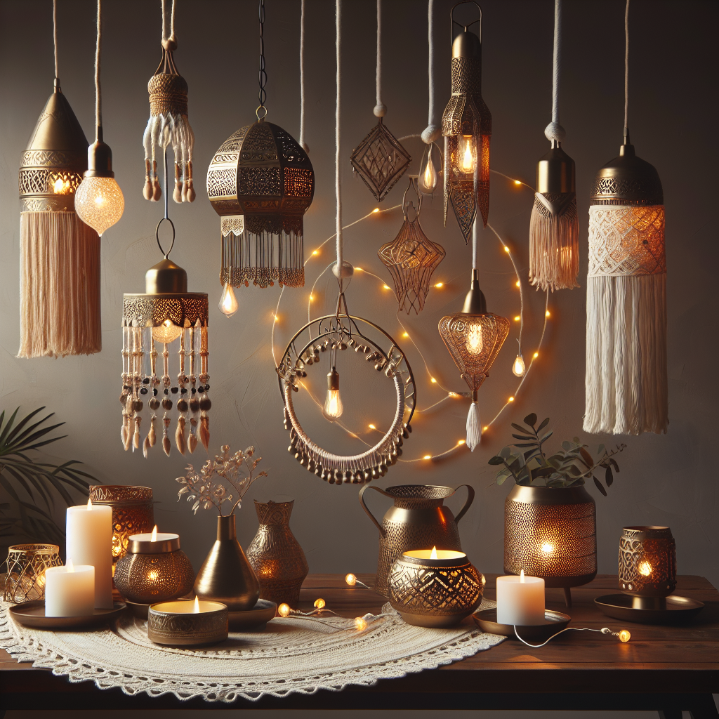 Elevate your home decor with Boho-Style Lighting