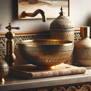 Bohemian Oasis: Artisan Moroccan Vessel Sinks for Your Bathroom
