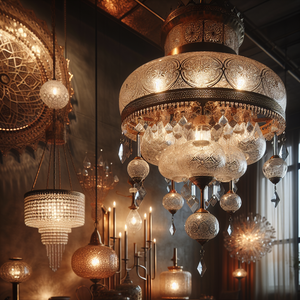 Shimmering Boho: Moroccan Crystal Chandeliers that Captivate