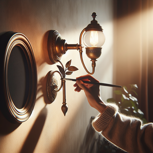 Add Old-World Charm with an Antique Brass Wall Lamp