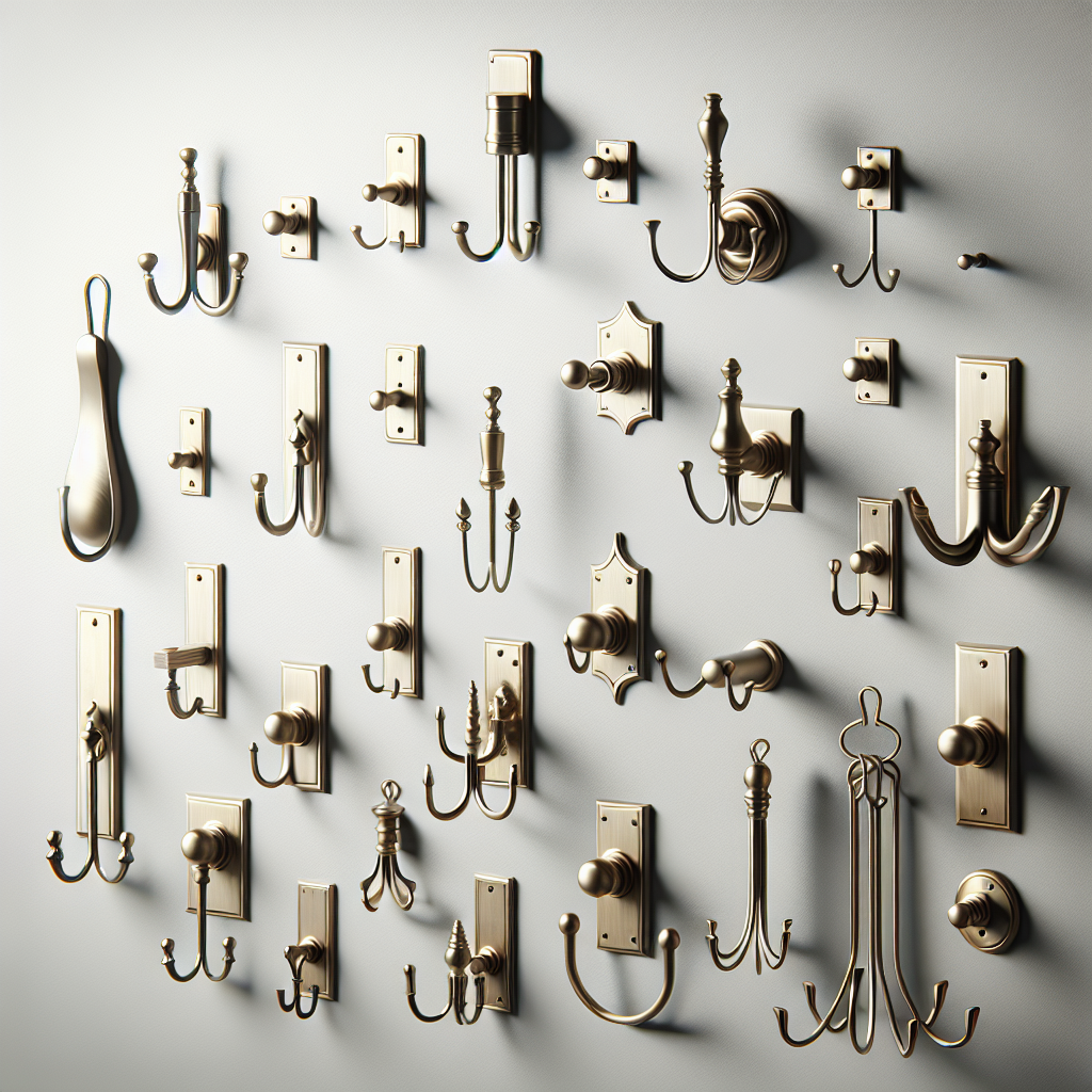 Upgrade Your Space with Brushed and Antique Brass Hooks for Effortless Organization