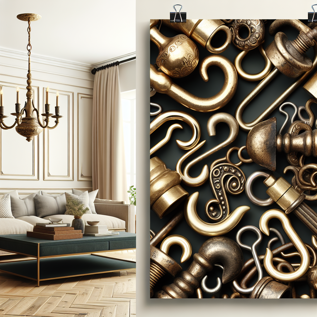 Hooked on Brass: Boho Style S Hooks for Timeless Organization