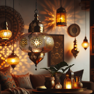 Woven Shadows: Bohemian and Moroccan Pendants to Enchant Your Home