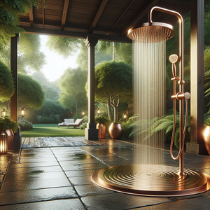 Discover the Perfect Garden Retreat with Copper Outdoor Shower Fixtures from Boho Prime
