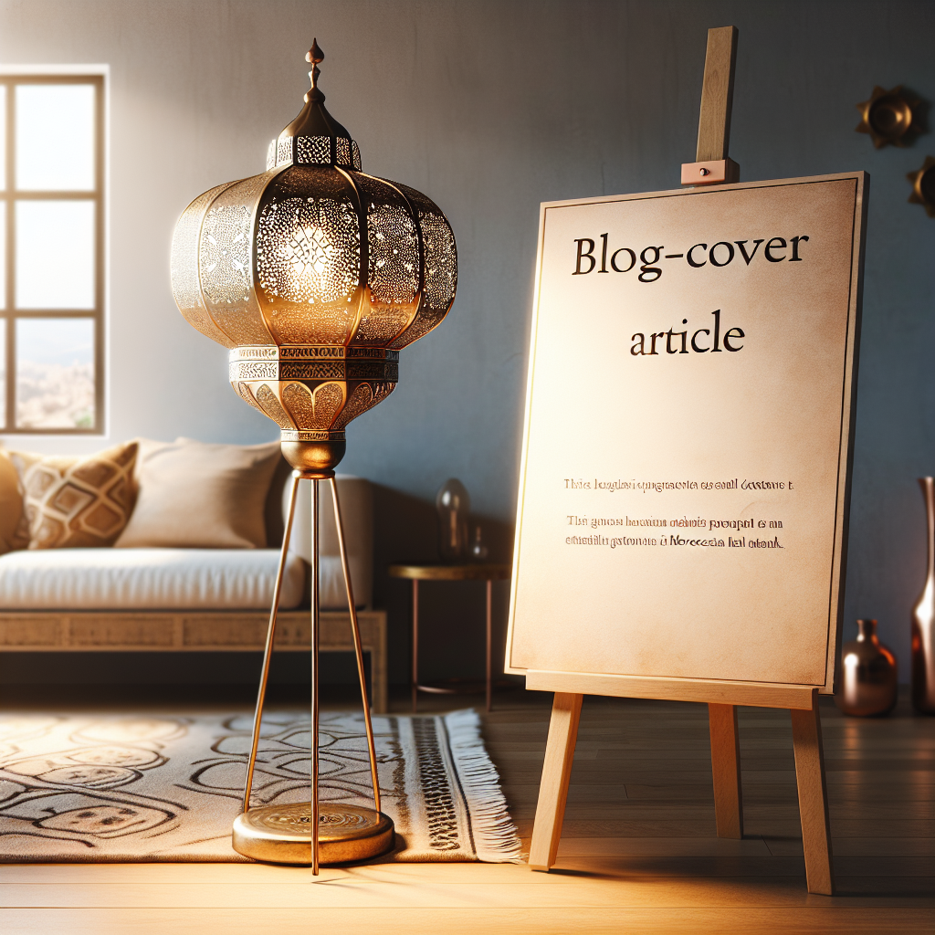 Mystical Glow: Moroccan Standing Lamps for Bohemian Retreats