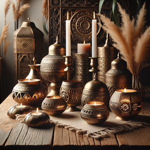 Earthy Glow: Unique Candle Holders from Boho Prime