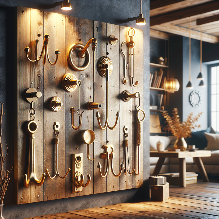 Hang in Style: Bohemian Brass Hooks for a Warm Welcome
