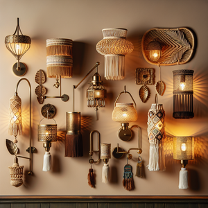 Threaded Glow: Bohemian Wall Sconces for Eclectic Charm