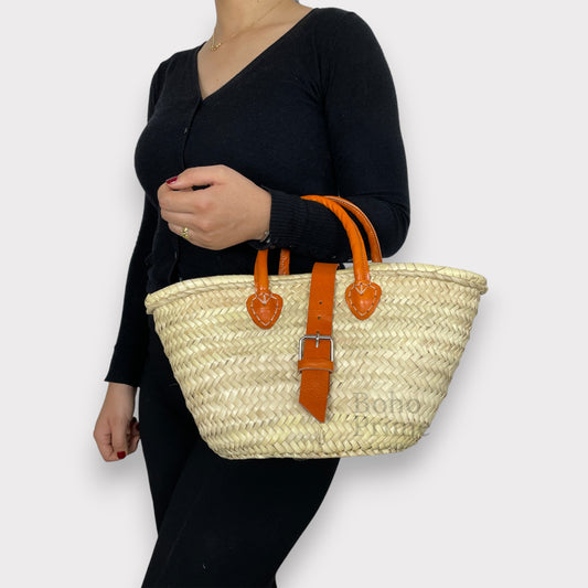Orange Beach bag - Handwoven