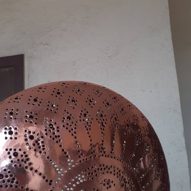 Moroccan brass chandelier lighting, silver pendant light , bronze ceiling lamp , silver chandelier, black pendant lighting,handmade pendant - bohoprime