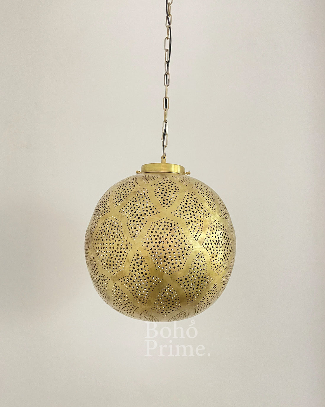 Moroccan ceiling lamp-Brass Moroccan Lamp - bohoprime