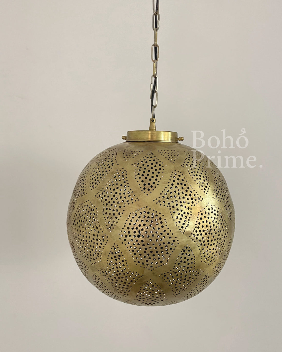 Moroccan ceiling lamp-Brass Moroccan Lamp - bohoprime