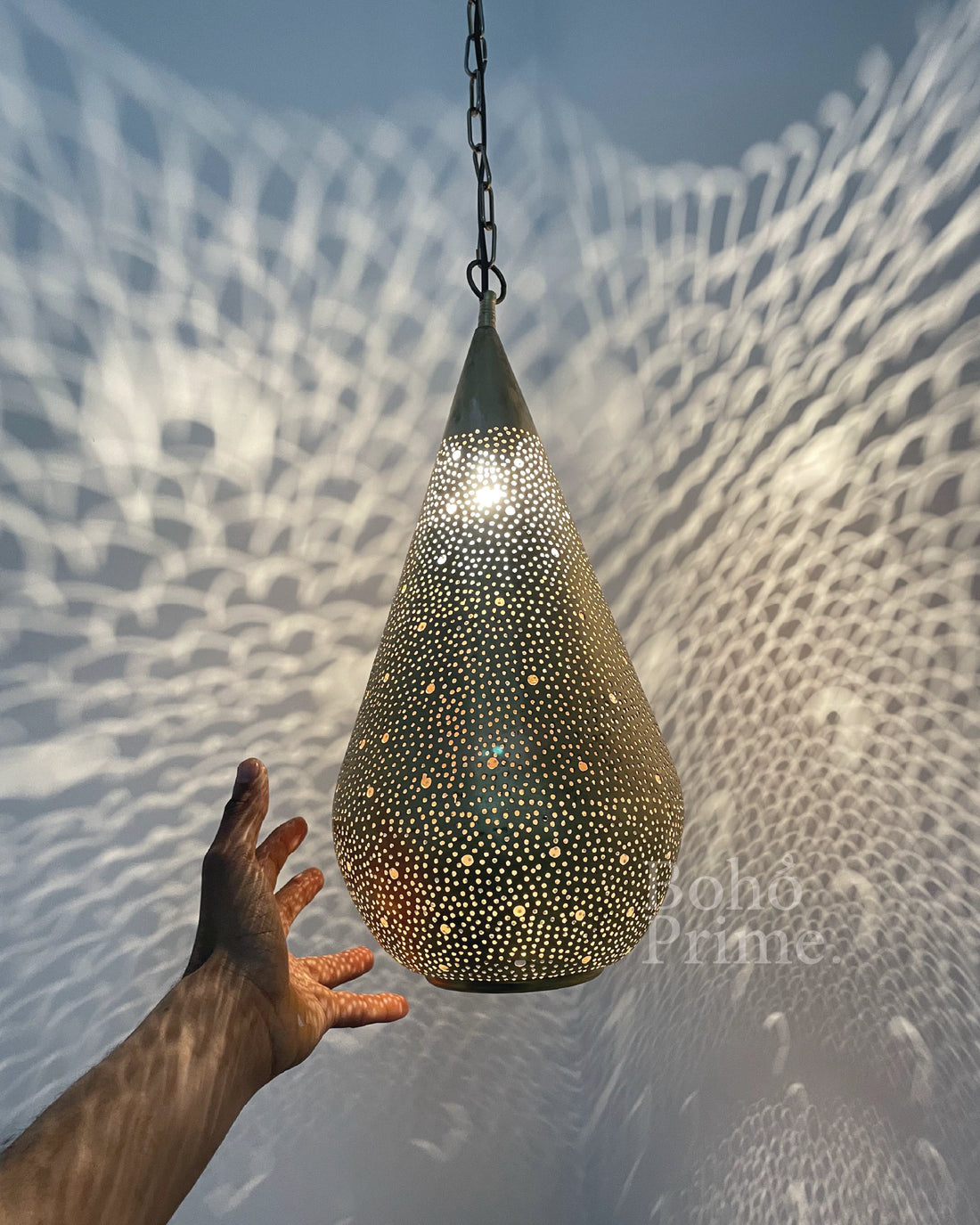 Moroccan Pendant Light, Hanging Light Fixture - bohoprime