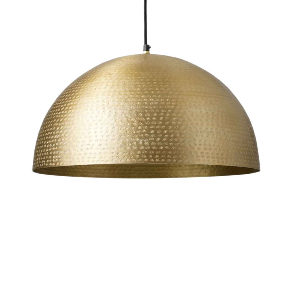 Gold Hammered Pendant Light for kitchen Island, Pendant light. - bohoprime