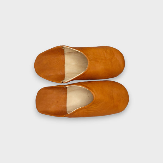 Mocha Moroccan Babouche Slippers Classic Comfort