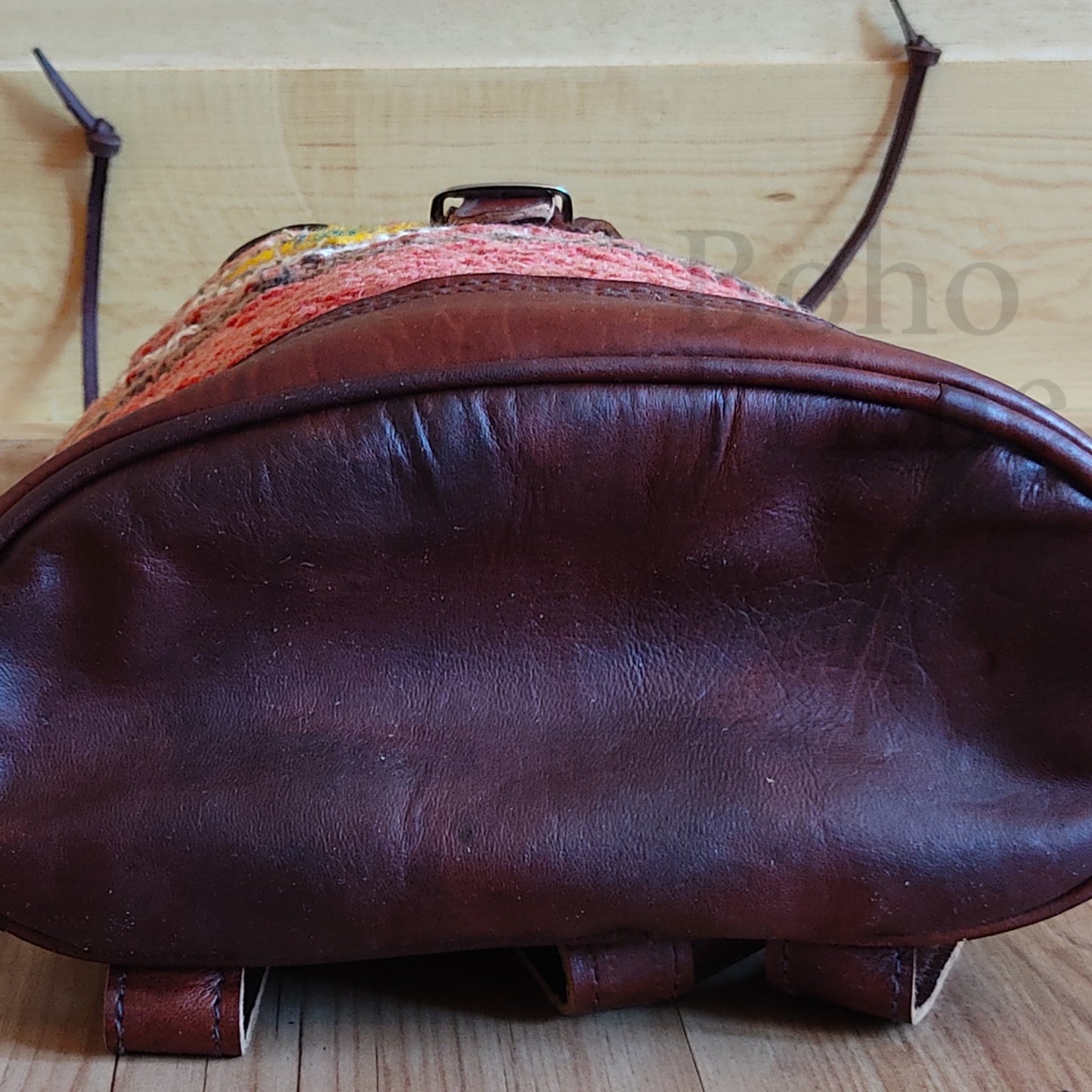 brown leather bag, Moroccan Masterpiece - Handcrafted Leather Bag