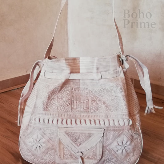 Moroccan leather bag, Shoulder Bag, Wanderlust Bag, Leather Satchel Cross Shoulder Straps