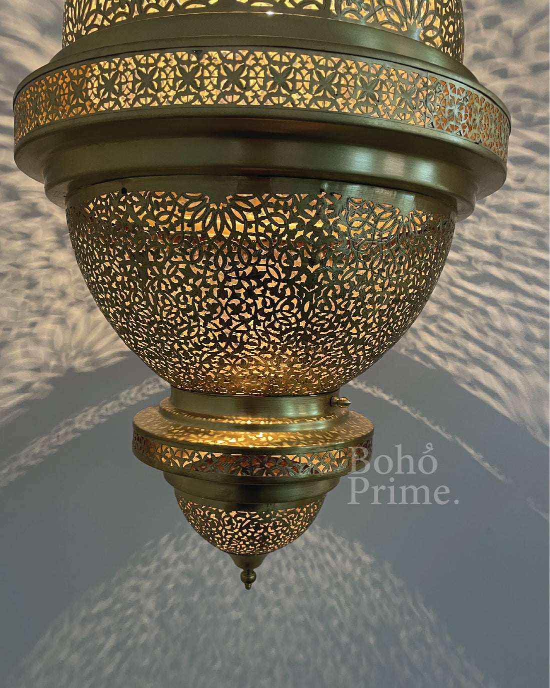 Brass Lamp-Brass Lantern-Pendant Hanging Light - bohoprime