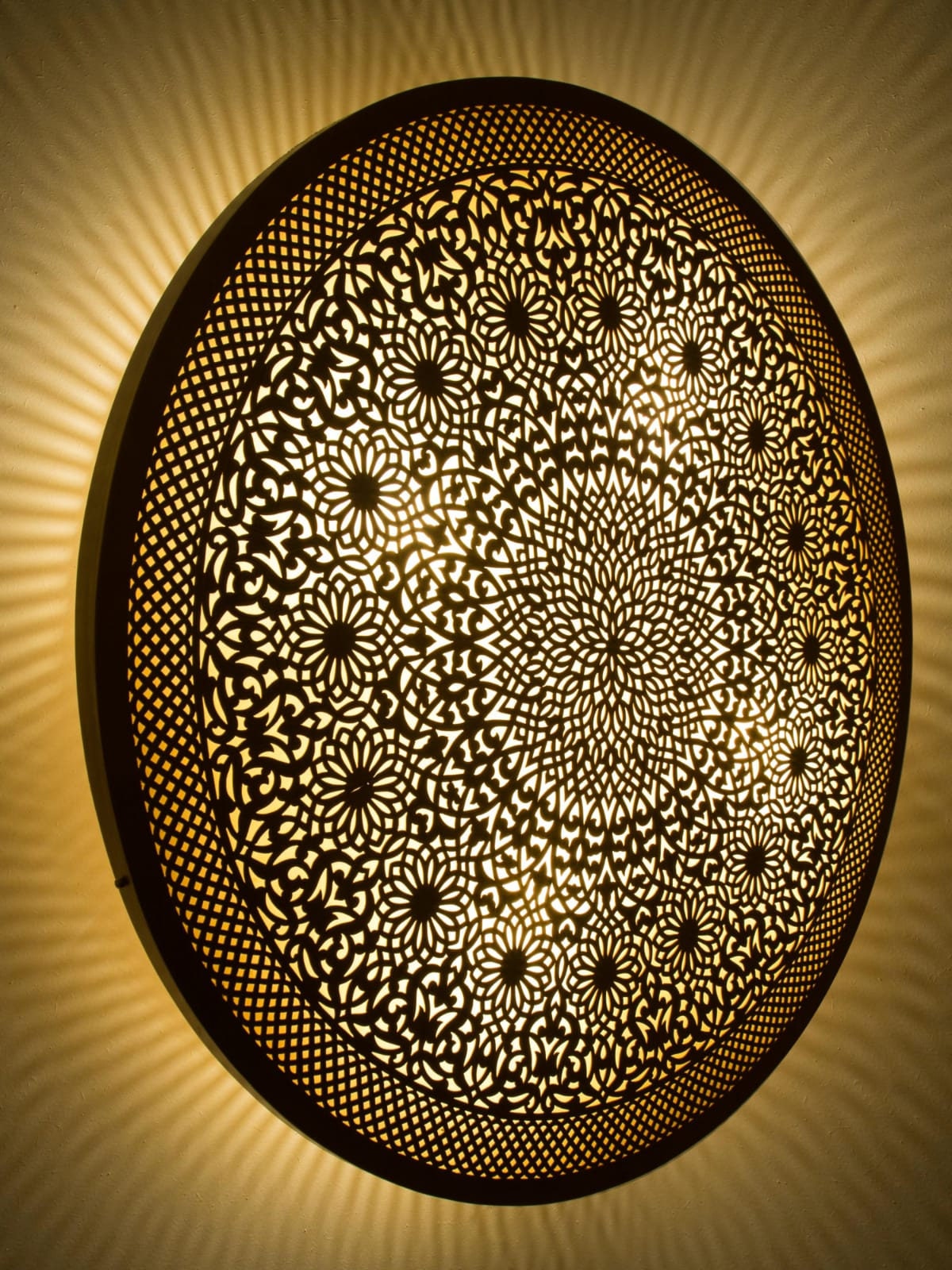Handmade Moroccan Brass Wall Sconce - Elegant Wall Lighting and Décor - bohoprime