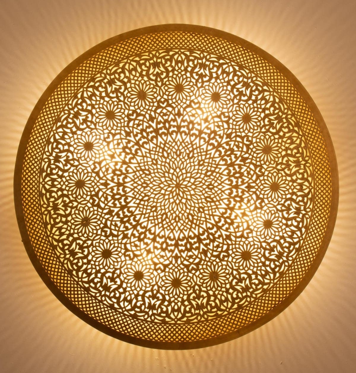 Handmade Moroccan Brass Wall Sconce - Elegant Wall Lighting and Décor - bohoprime