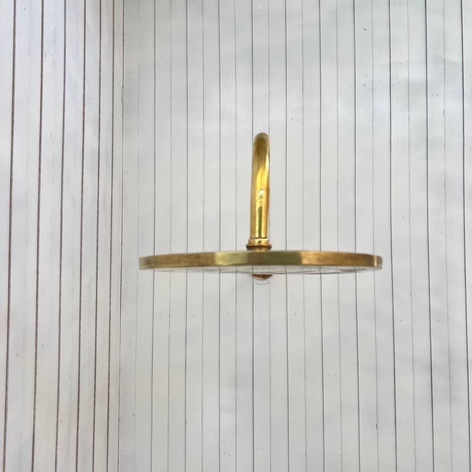 Unlacquered Brass Shower Head. Rainfall Shower head. 8" Round shower - bohoprime