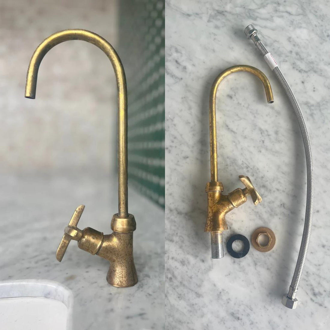 Brass Cold Water Single Handle Faucet - Stylish and Durable - bohoprime