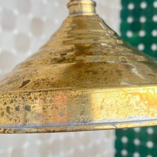 Rainfall Shower head Unlacquered, Brass Shower Head, 8" Round shower - bohoprime