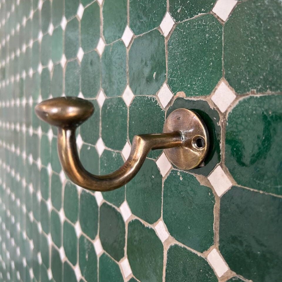 Bronze Hooks for wall, Coat Brass Hooks, Handmade Hooks for Hat, Towel and Clothes - bohoprime
