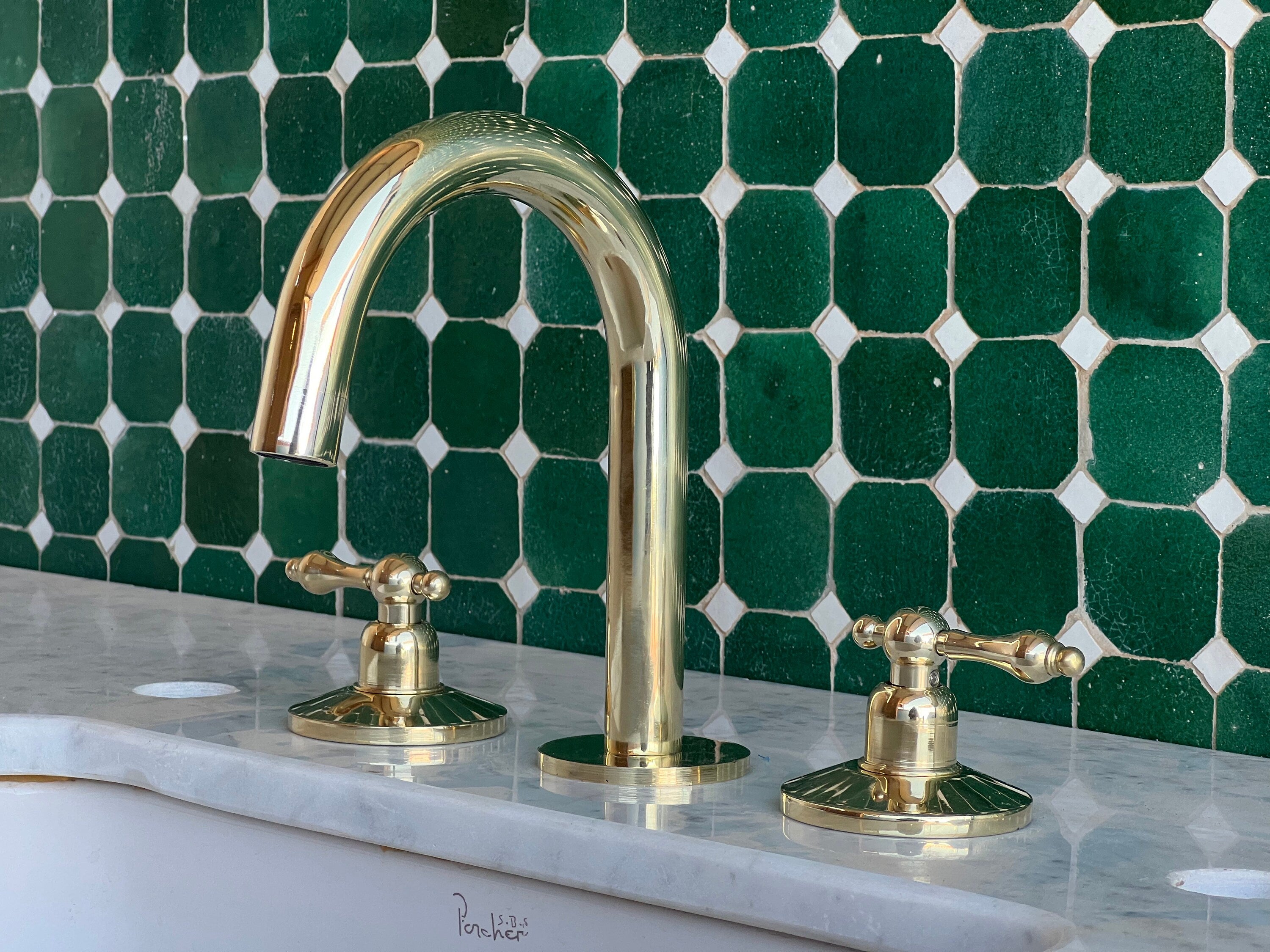 Dollhouse faucet, Widespread Bathroom Faucet Sink, Sink faucet vintage - bohoprime