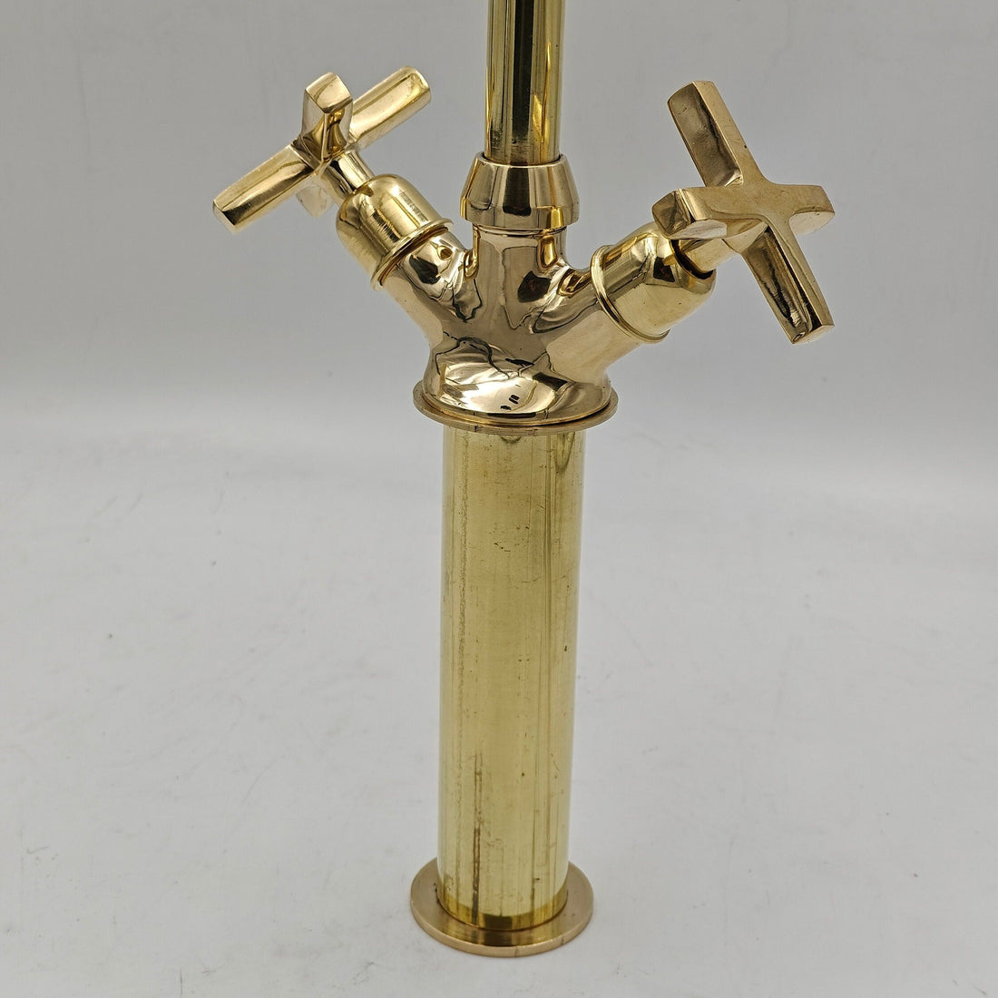 Unlacquered Brass Vintage Bathroom Faucet - Moroccan Handmade - bohoprime