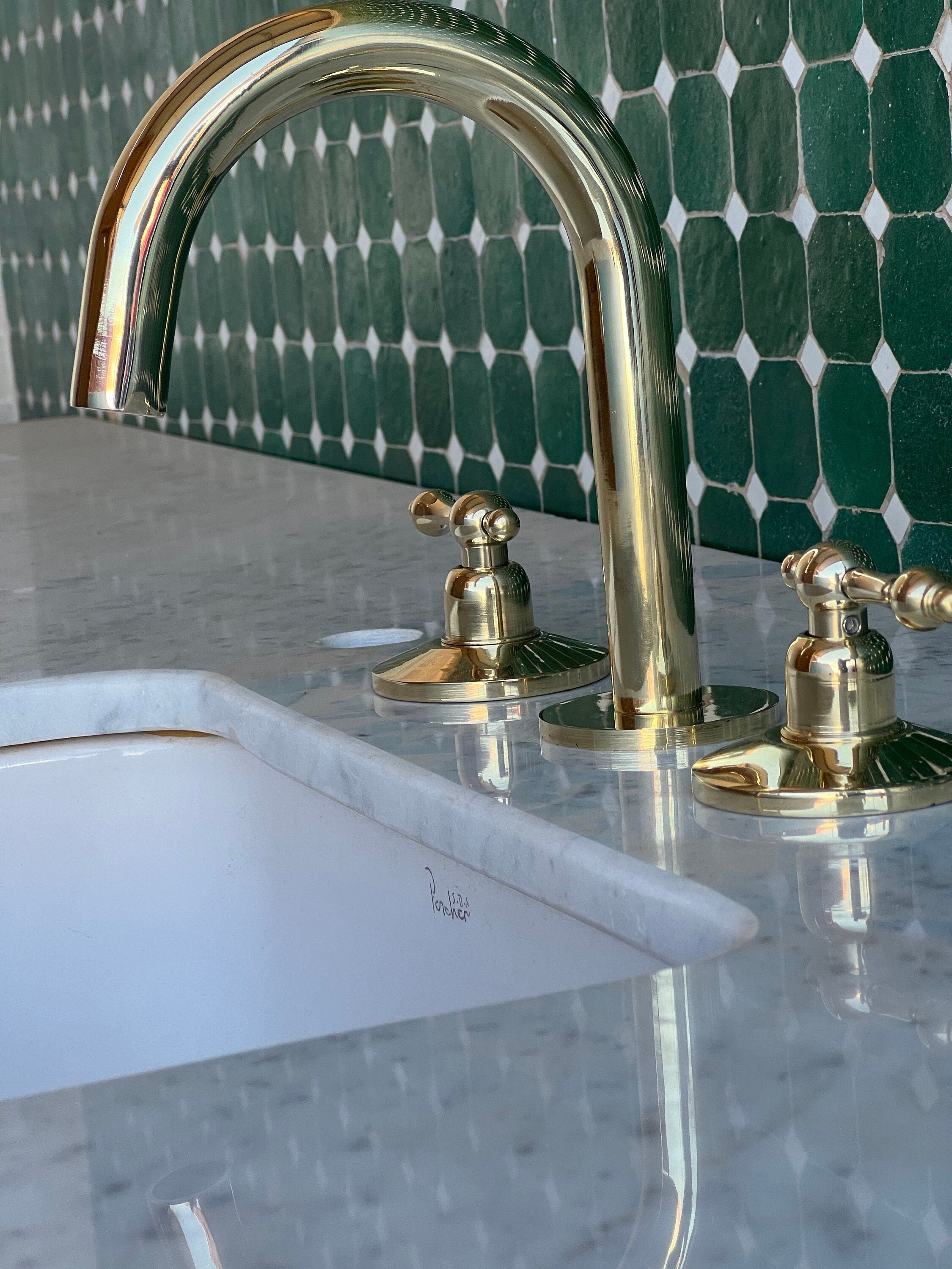 Dollhouse faucet, Widespread Bathroom Faucet Sink, Sink faucet vintage - bohoprime