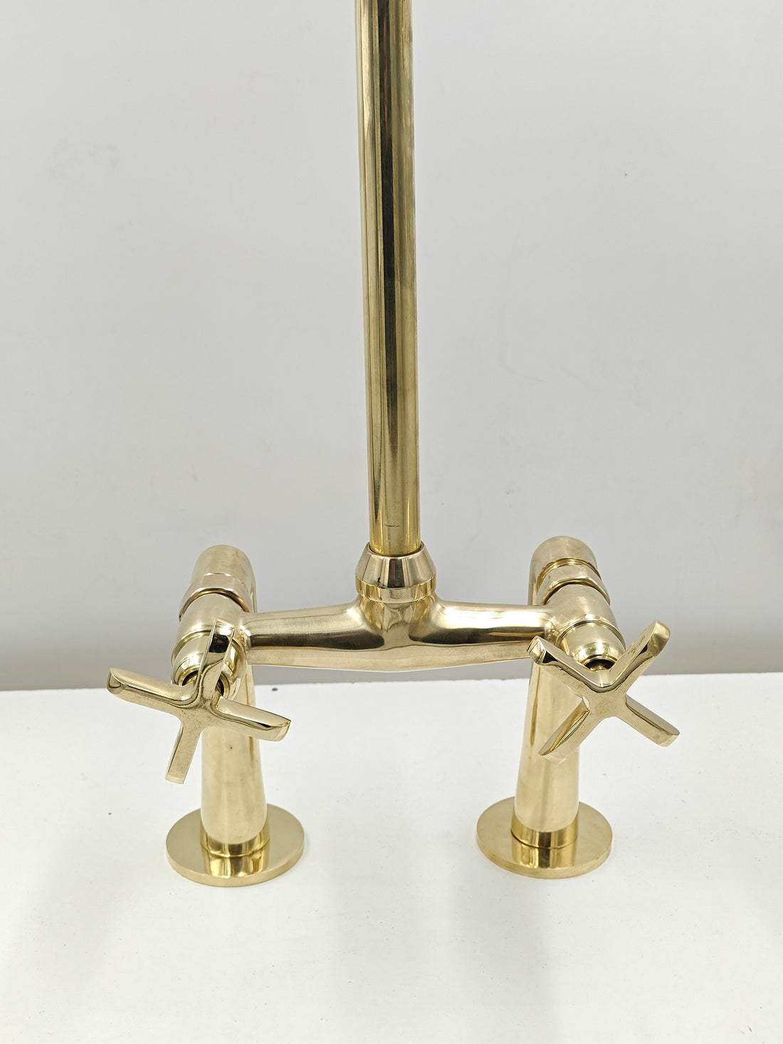 Solid Brass Kitchen Sink Faucet, Unlacquered Brass Kitchen Faucet, Heritage kitchens - bohoprime