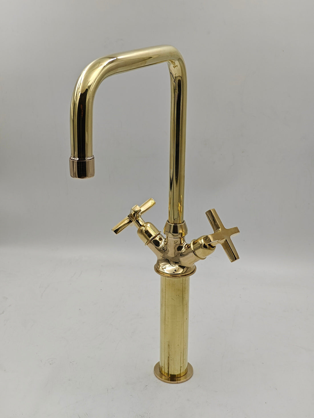 Unlacquered Brass Vintage Bathroom Faucet - Moroccan Handmade - bohoprime