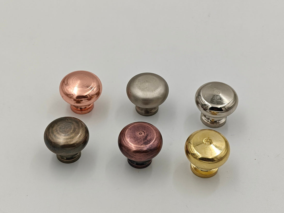 Handmade Solid Brass Cabinet Handles. Round cabinet handles - Brass Knobs - bohoprime