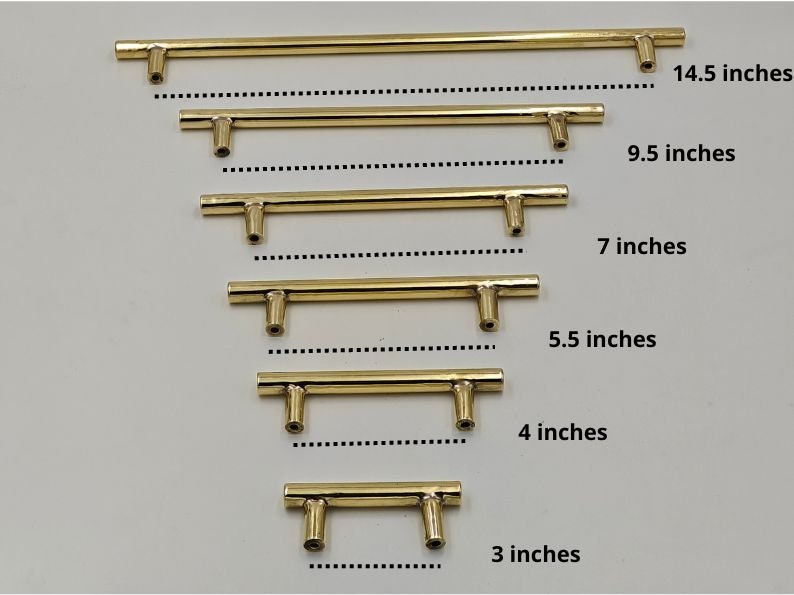 Unlacquered Brass Bar Drawer pulls. Bar cabinet Pulls, Kitchen Cabinet Pulls - bohoprime